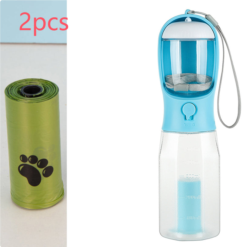 Multifunctional 3-in-1 Portable Pet Water Bottle and Food Feeder with Leak-Proof Design for Dogs and Cats