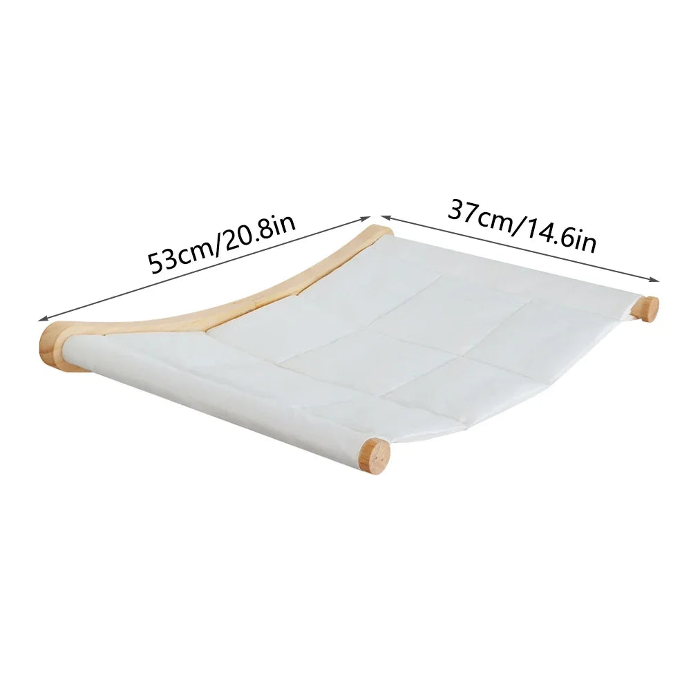 Cat Wall Climbing Shelf with Ladder, Scratching Post, and Hiding House - Pet Furniture Accessory for Cats