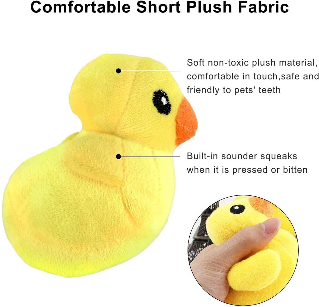 14-Pack Plush Dog Squeaky Toys - Assorted Fruits and Vegetables for Small to Medium Dogs
