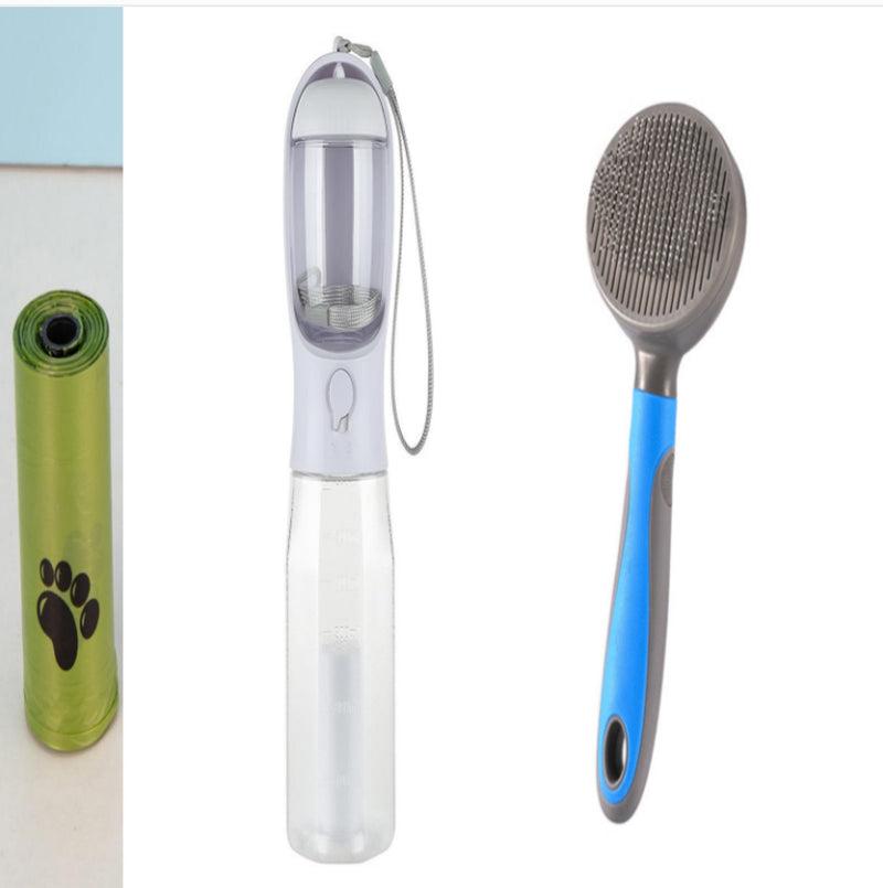 Multifunctional 3-in-1 Portable Pet Water Bottle and Food Feeder with Leak-Proof Design for Dogs and Cats