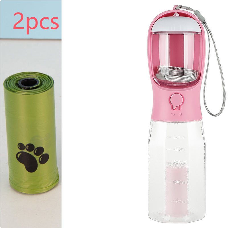 Multifunctional 3-in-1 Portable Pet Water Bottle and Food Feeder with Leak-Proof Design for Dogs and Cats