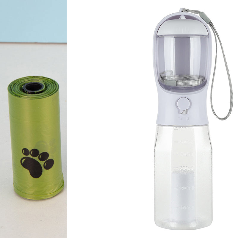 Multifunctional 3-in-1 Portable Pet Water Bottle and Food Feeder with Leak-Proof Design for Dogs and Cats