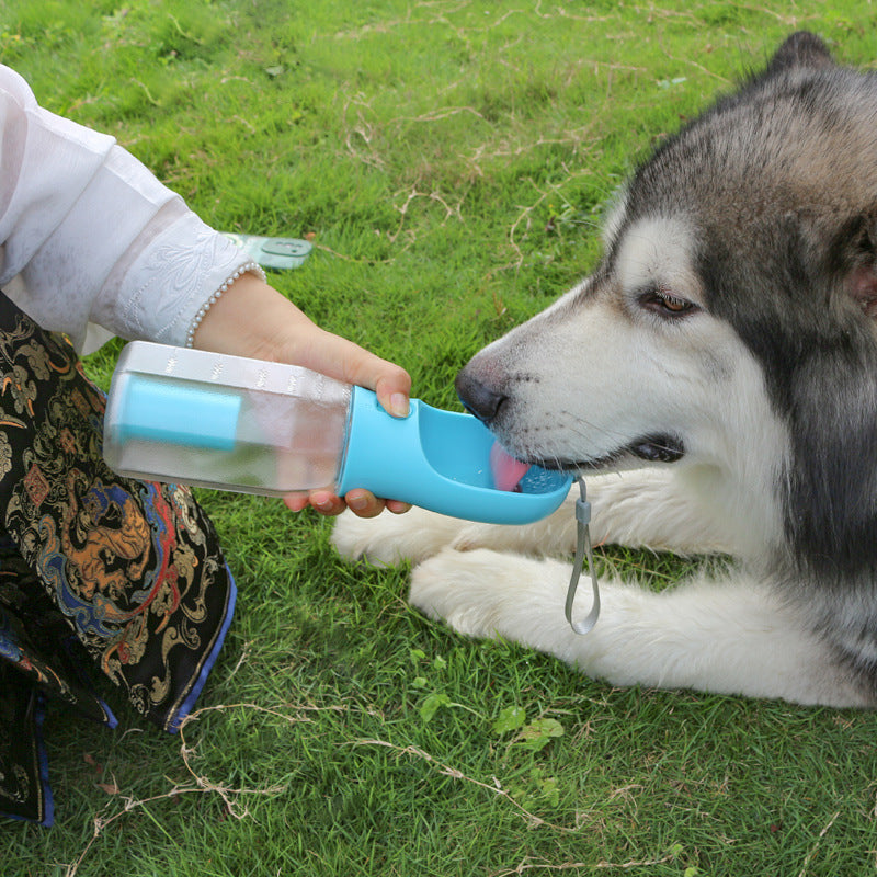 Multifunctional 3-in-1 Portable Pet Water Bottle and Food Feeder with Leak-Proof Design for Dogs and Cats