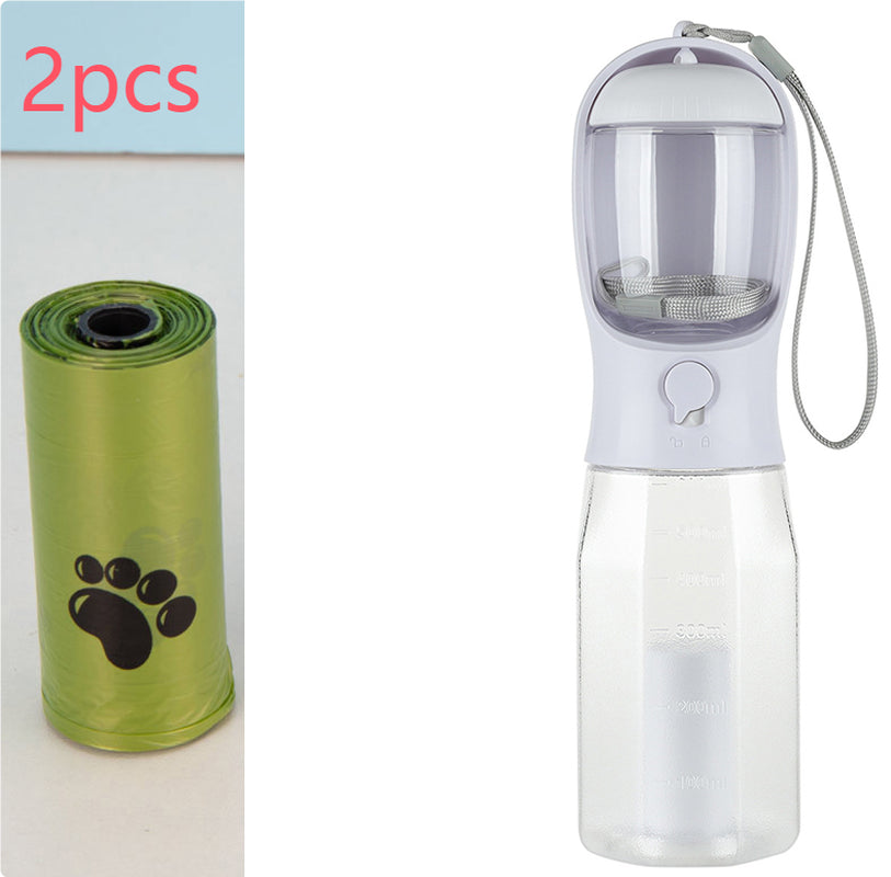 Multifunctional 3-in-1 Portable Pet Water Bottle and Food Feeder with Leak-Proof Design for Dogs and Cats