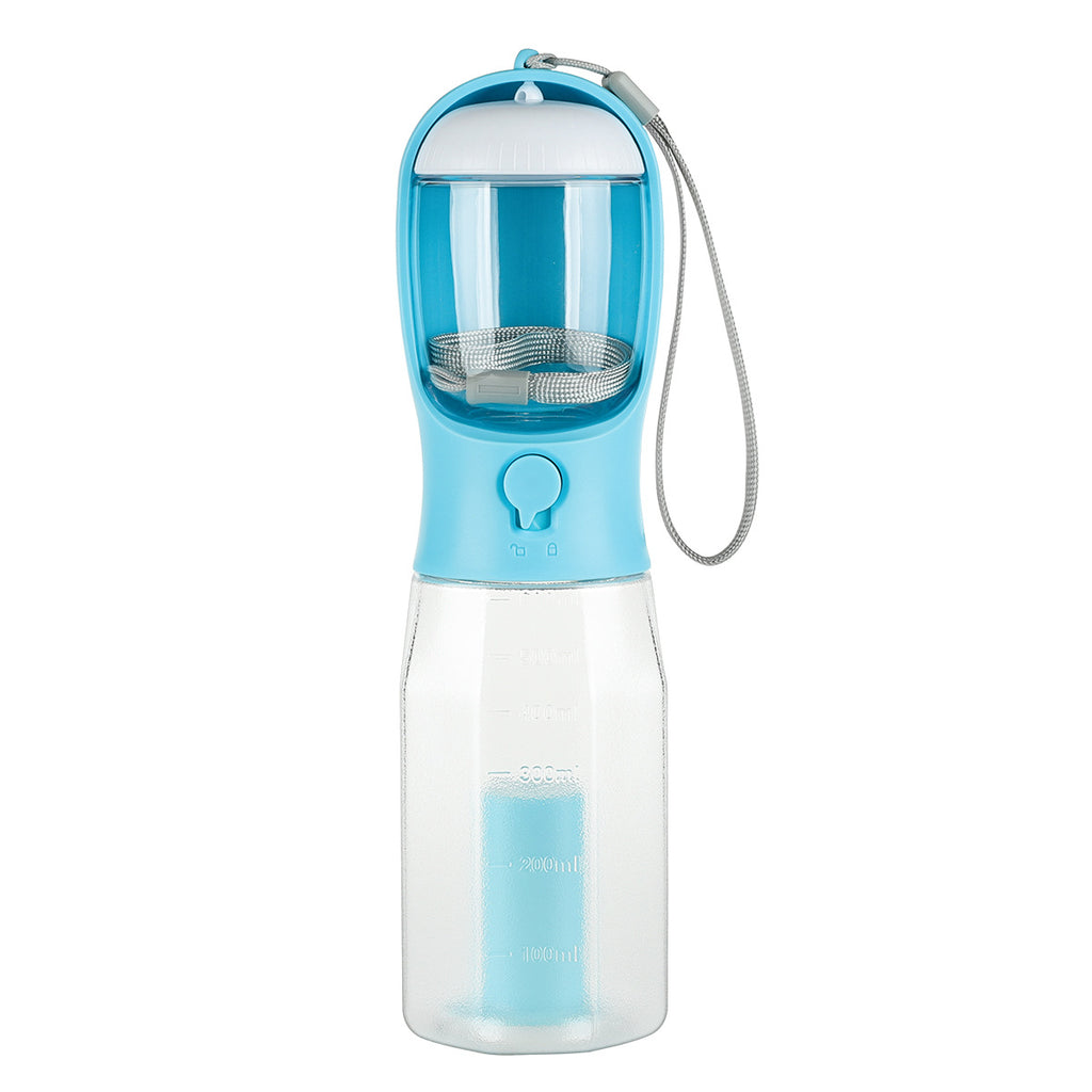 Multifunctional 3-in-1 Portable Pet Water Bottle and Food Feeder with Leak-Proof Design for Dogs and Cats