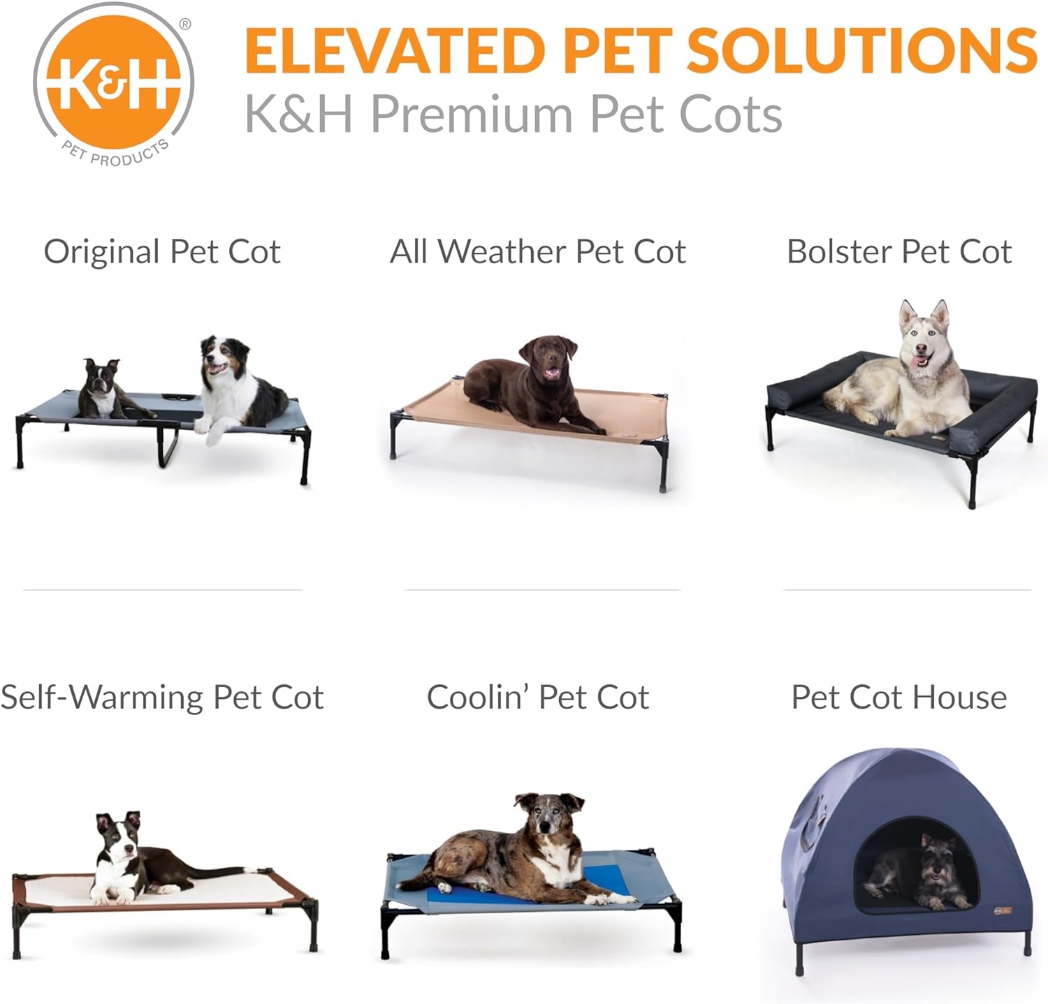 Elevated Outdoor Dog Cot - Breathable Cooling Hammock Bed for Large Dogs, Washable Mesh Cover, Collapsible Portable Design, 42 x 30 inches, Chocolate